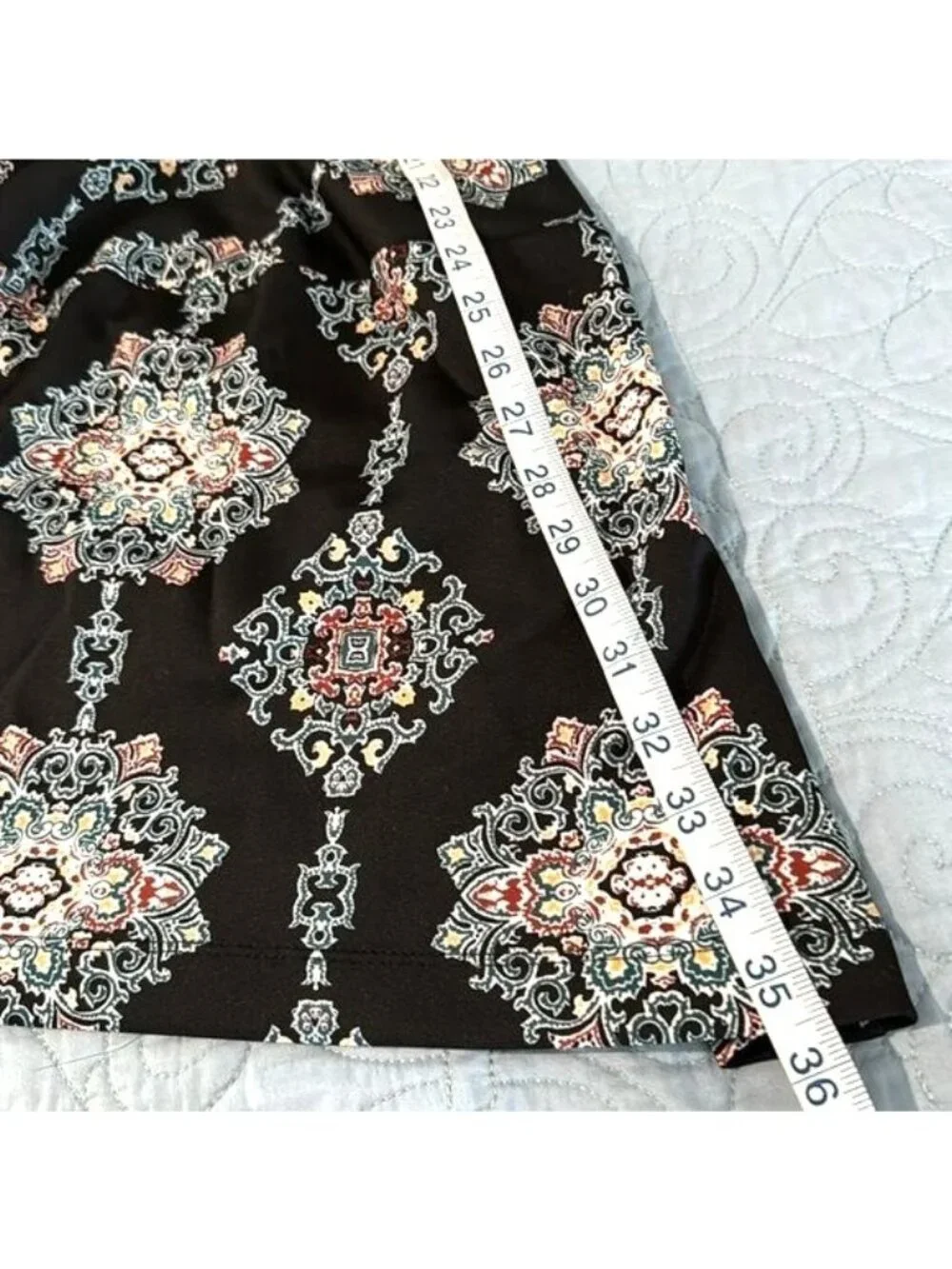 Mossimo Womens Sleeveless Black Dress With Colorful Mandala Print Size S Fitted - Picture 9 of 9